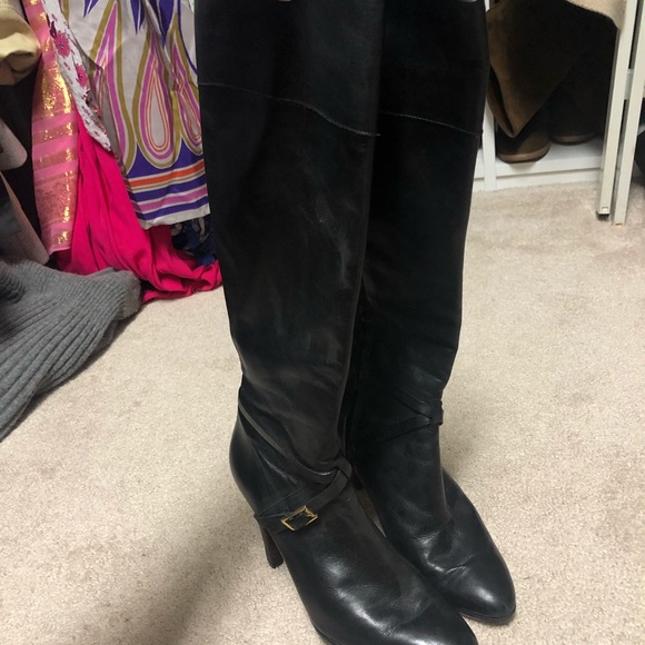 Banana republic black leather boots - Picture 2 of 3